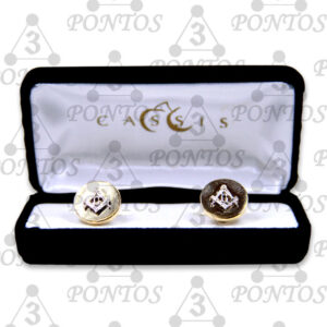 Abotoaduras Douradas c/ estojo de veludo